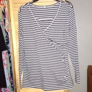 Nursing/breastfeeding shirt top